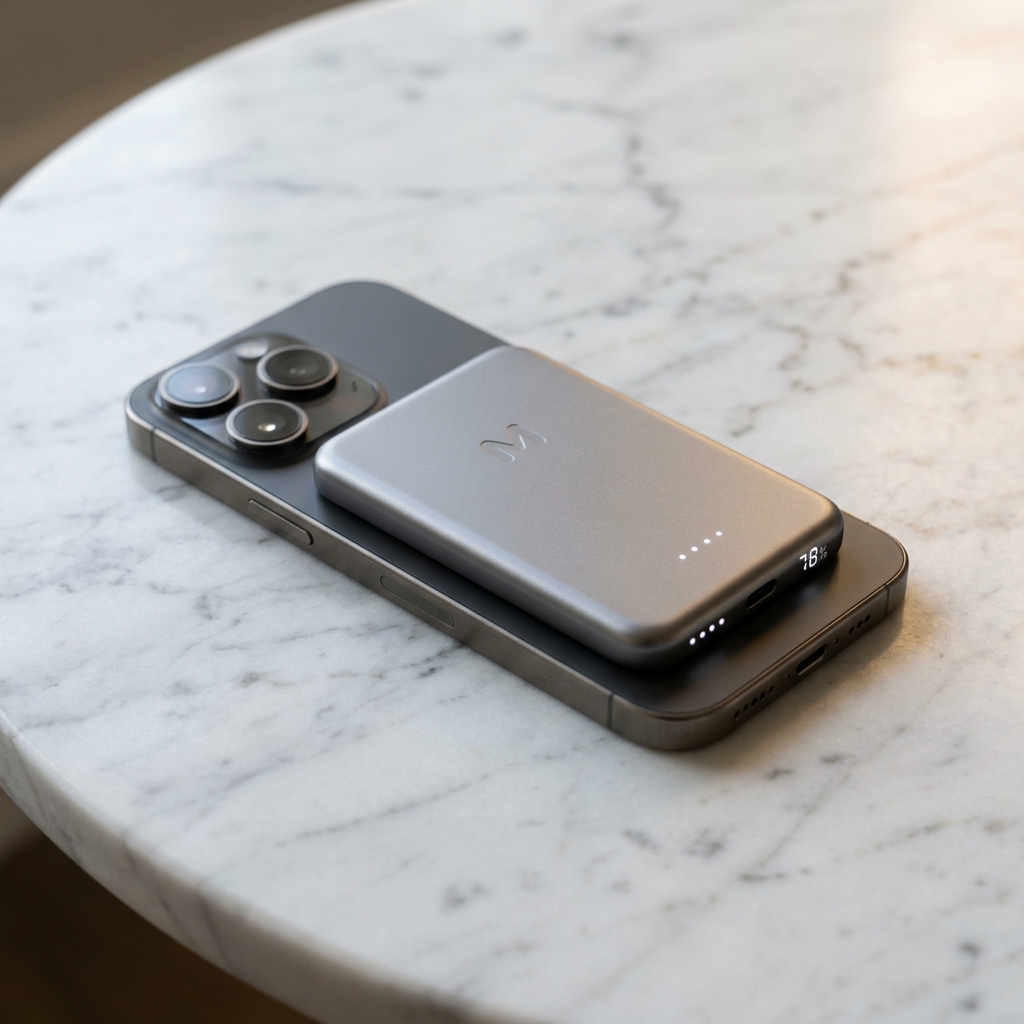 Compact Magnetic Wireless Power Bank 10000mAh